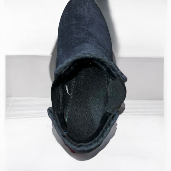 🌻 Jack Rogers Pippa Blue Chelsea Waterproof Suede Leather Ankle Boots Size 9.5 - Picture 7 of 10